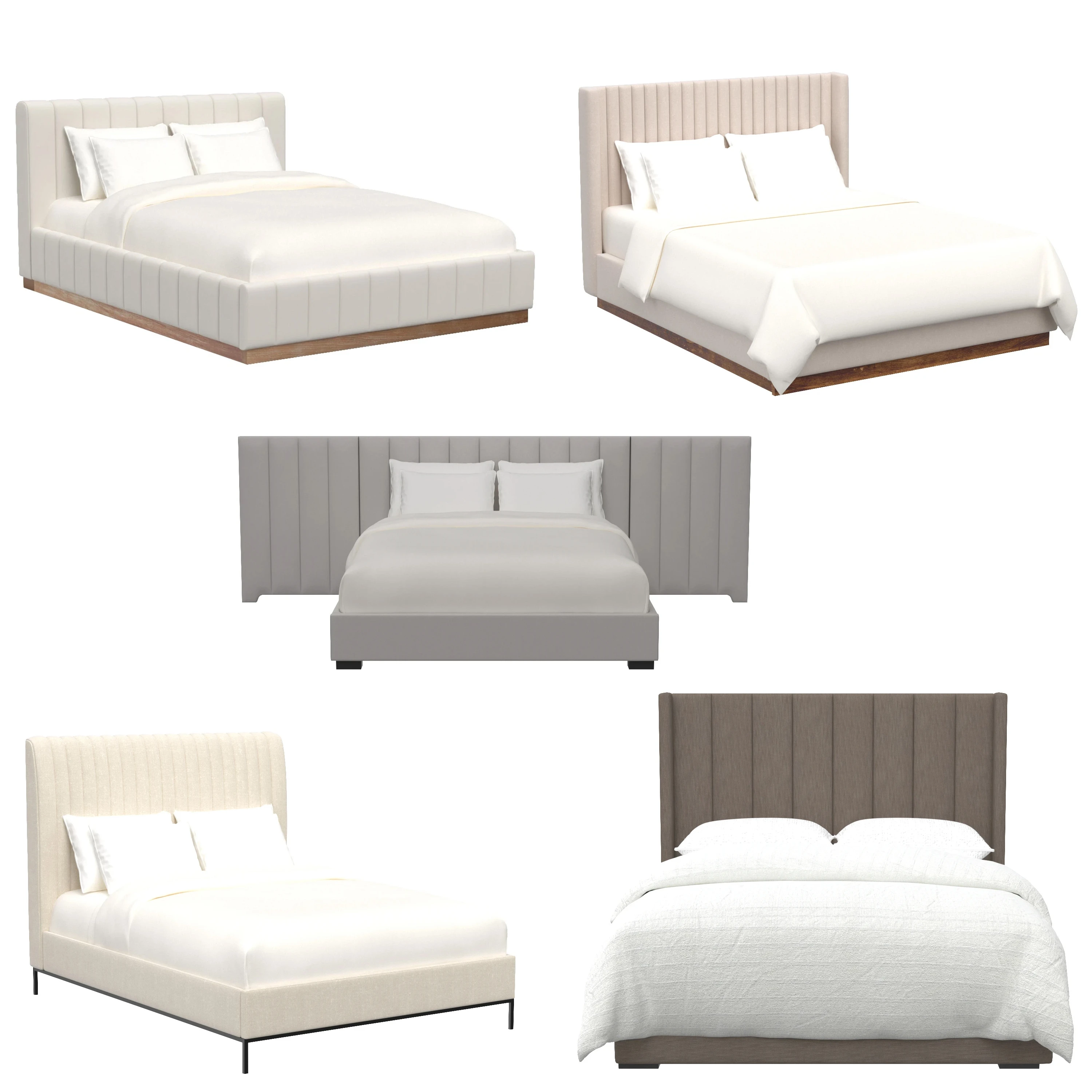 Modern Beds Collection 04 3D Model_01